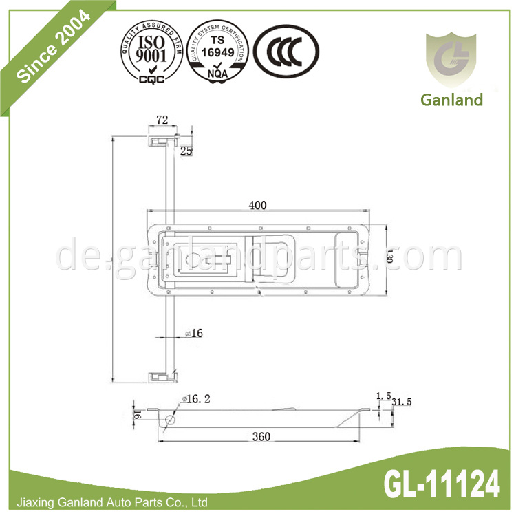 Recessed Locking Gear